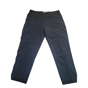 Everlane Pant Stretch Elastic Waist Slacks Black Drawstring Women Size XL Casual